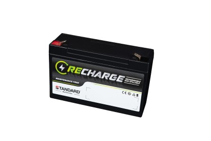 Μπαταρία STANDARD RECHARGE βαθείας εκφόρτισης VRLA AGM060120 6V 12.0C20/11.2C10/10.2C5 AH