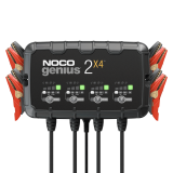 Battery charger, maintainer and desulfurizer with 4 charging positions NOCO GENIUS2X4 8A (2A/charge position)